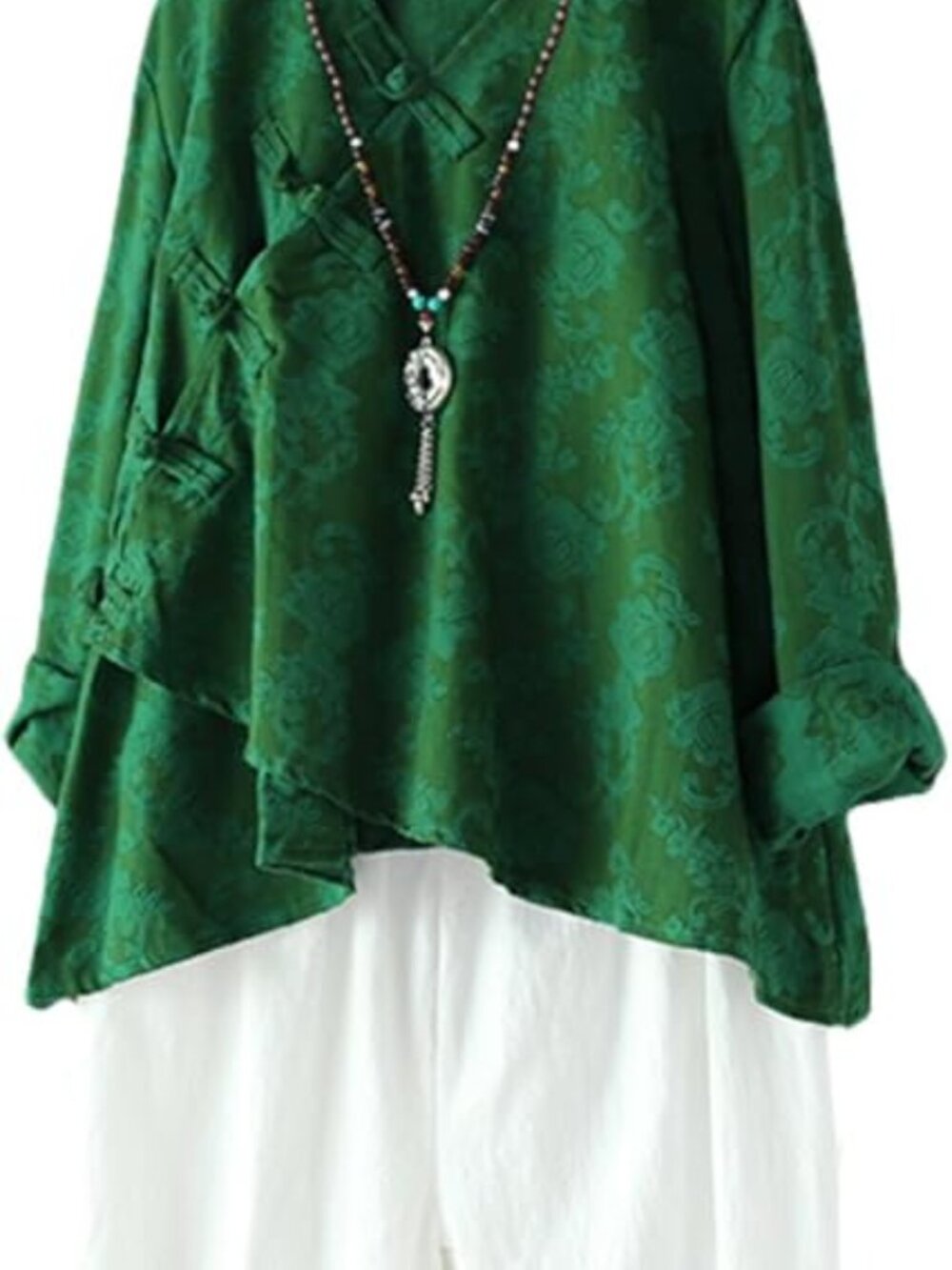 Minibee retro-style linen tunic top. Size M (can also fit small)